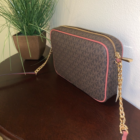 Michael Kors Jet Set Travel Logo Crossbody Bag - Picture 4 of 13